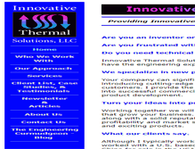 Tablet Screenshot of innovativethermal.com